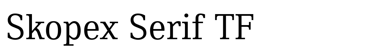 Skopex Serif TF